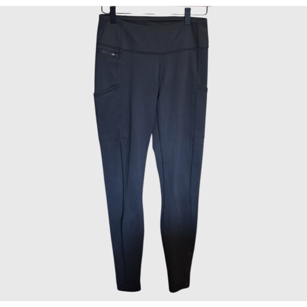 Patagonia Women's Leggings Pack Out‎ Tight Black Logo Zip Pocket Size Small